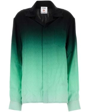 CASABLANCA Regular Ombre Shirt - Green