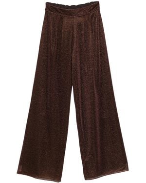 Oséree Lumiere Tailored Long Trousers - Brown