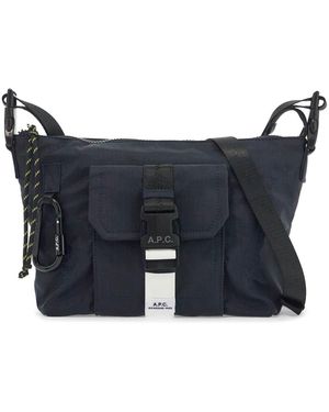 A.P.C. Trek Crossbody Bag - Blau