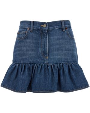 Valentino Garavani Jeansrock - Blau