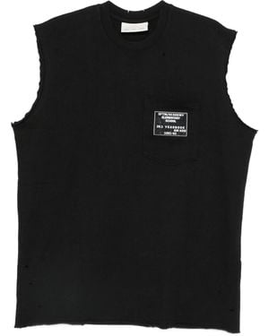 Song For The Mute 'Sftm Academy' Sleeveless Tee - Black