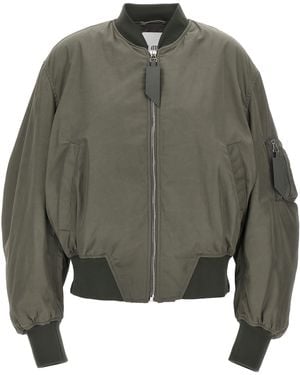 The Attico De Attico Nylon Bomber Jacket - Groen