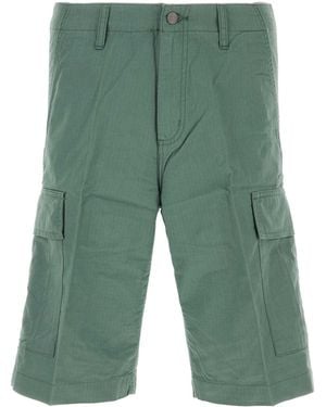 Carhartt Green Cotton Regular Cargo Short