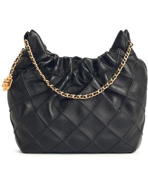 Tory Burch Small 'Fleming' Black Lear Bag - Negro