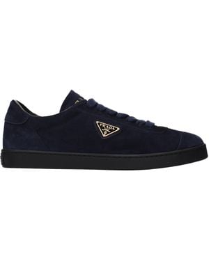 Prada Trainers Suede - Blue