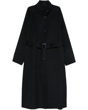 Emporio Armani Jas Met Ceintuur - Zwart