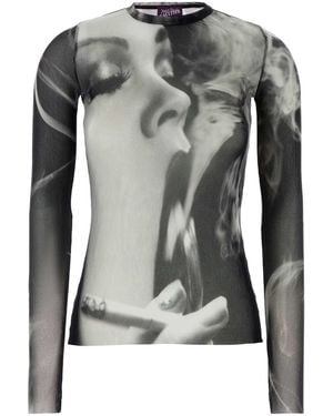 Jean Paul Gaultier Tulle Top - Black