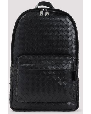 Bottega Veneta Mochila Intrecciato - Negro