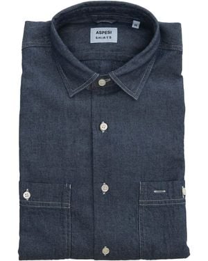 Aspesi Camicia Uomo - Blau