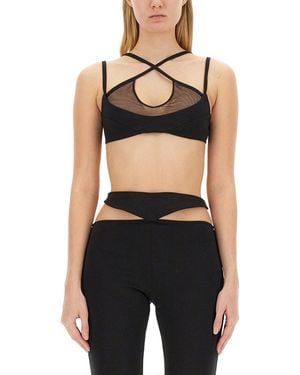 The Attico Bra Amos - Black