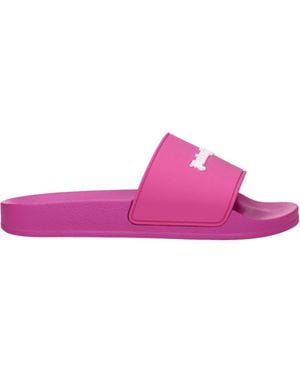 Palm Angels Slippers And Hooves Rubber Fuxia - Pink