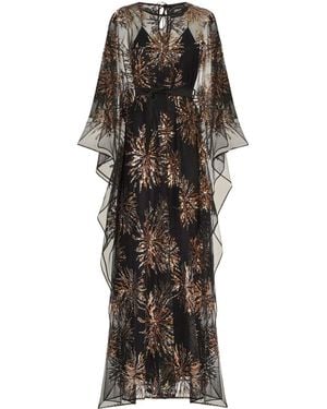 TALLER MARMO PRE Gran Soleil Long Kaftan - Black