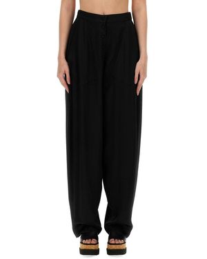 Stella McCartney High Waist Trousers - Black