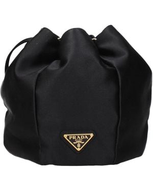 Prada Shoulder Bags Haired - Black