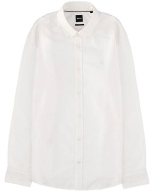 BOSS Shirt With Logo - White
