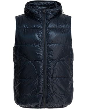 Herno Nylon Sleeveless Jacket Jackets And Coats - Blue