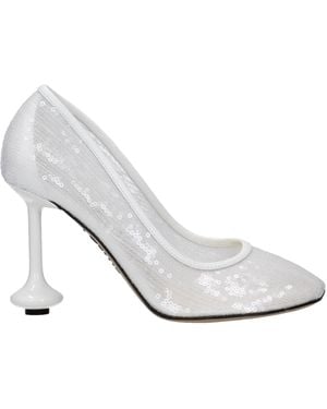 Loewe Décolleté Toy Sequins - White