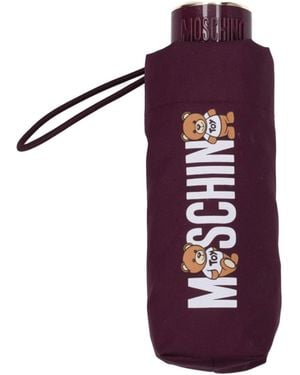 Moschino Supermini Regenschirm Damen Polyester Lila