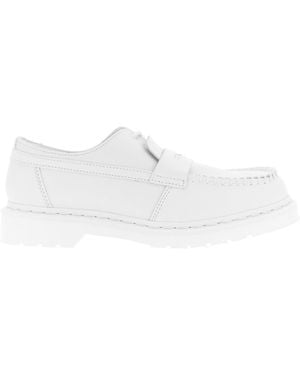 MM6 by Maison Margiela '1461 Penton Mm6' Lace Up Shoes Mm6 X Dr.Martens - White