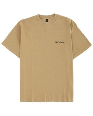 No Problemo T-shirt Con Logo - Natural