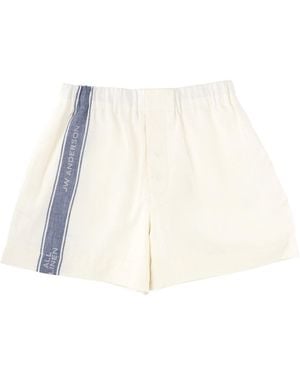 JW Anderson Shorts With Logo - White