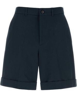 Valentino Garavani Bermuda Ricamo V Logo - Blue