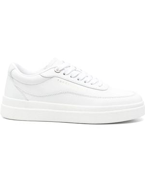 Tommy Hilfiger Veter-up Lederen Sneakers - Wit
