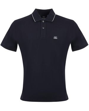 C.P. Company Stretch Piqué Polo Shirt - Blue