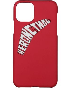 Heron Preston Porta Iphone Iphone 11 Pro Uomo Pvc Fuxia - Red