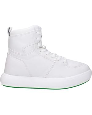 Bottega Veneta Sneakers Tennis Uomo Pelle Bianco/Parrocchetto - White