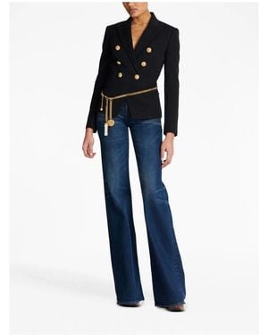 Balmain Chaqueta Negra - Azul