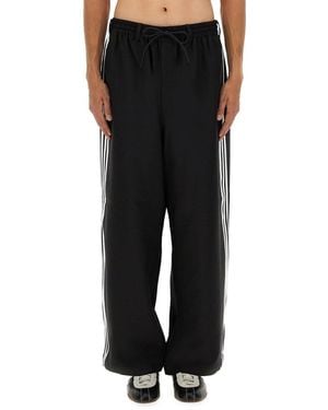 Y-3 "Sport Uniform 3 Stripes" Pants - Black