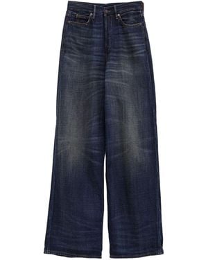 Acne Studios Wide Leg Denim Jeans - Blauw