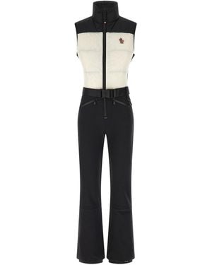 Moncler Ärmelloser Skianzug - Weiß
