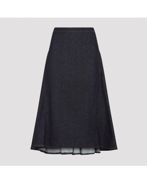 Jacquemus Rokken ,Blauw ,Katoen La Jupe De-Nîmes Lavoir Midi Rok