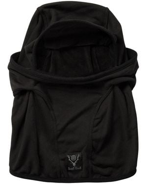 South2 West8 Balaclava mit Patch -Logo - Schwarz