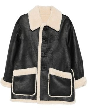 DUNST Faux Leather Jacket - Black