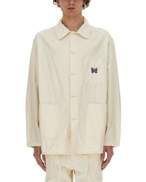 Needles Chemise en coton à aiguilles - Blanc