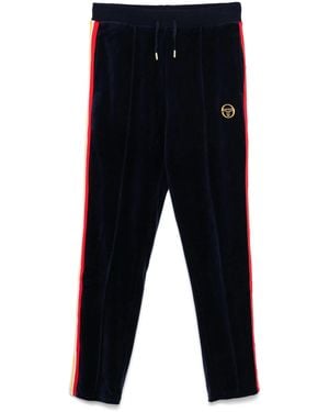 Sergio Tacchini Slice Velour Track Pant - Blue