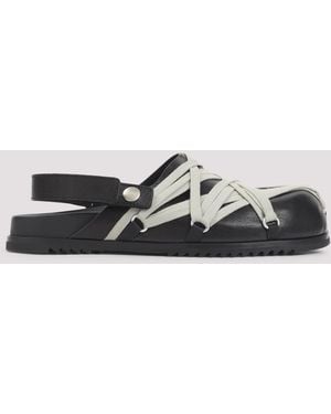 Rick Owens Megalace Mule Granola - Black