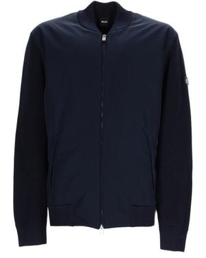 BOSS Lightweight Cotton Sports Jacket - Blue