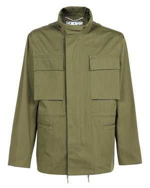 Off-White c/o Virgil Abloh Arrow Field Cotton Jacke - Grün