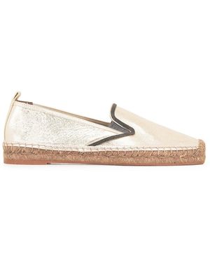 Brunello Cucinelli Leder Espadrilles - Natur