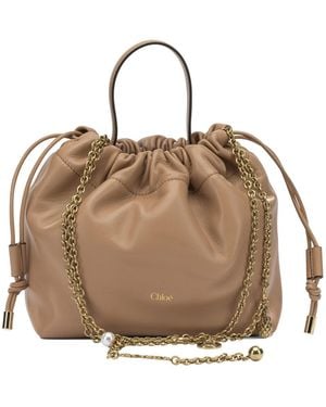 Chloé " Icons" Kleine Umhängetasche - Natur