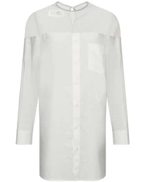 MM6 by Maison Margiela Cotton Shirt With Cuffs - White