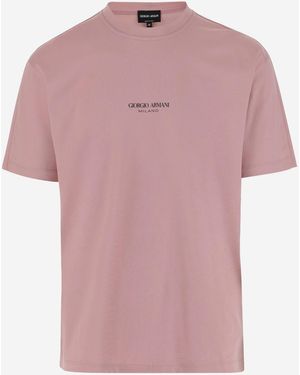 Giorgio Armani Cotton T-Shirt in Black for Men | Lyst Giorgio Armani Cotton T-Shirt in Black for Men | Lyst