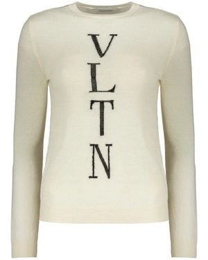 Valentino Jersey con logotipo - Blanco