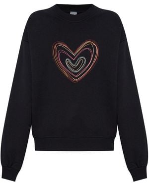 Paul Smith PS von Paul Smith Swirl Heart Cotton Sweatshirt - Blau