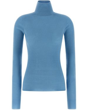Sportmax Rollkragenpullover "Niagara". - Blau