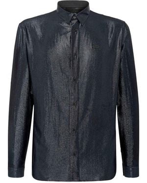 Philipp Plein Ls Skull Shirt - Blue